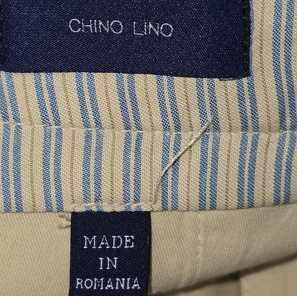 Incotex Mens Chino Pants Linen Blend Buttery Yellow Luxurious Feel Size 32 - Picture 10 of 10